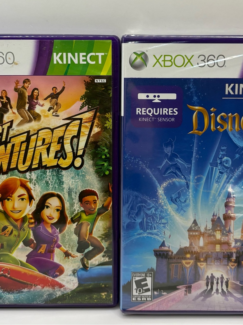 Lot Of 2- Disneyland Adventures & Kinect Adventures Xbox 360